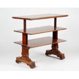 An early Victorian mahogany metamorphic three tier buffet