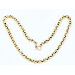 A Victorian gold watch chain