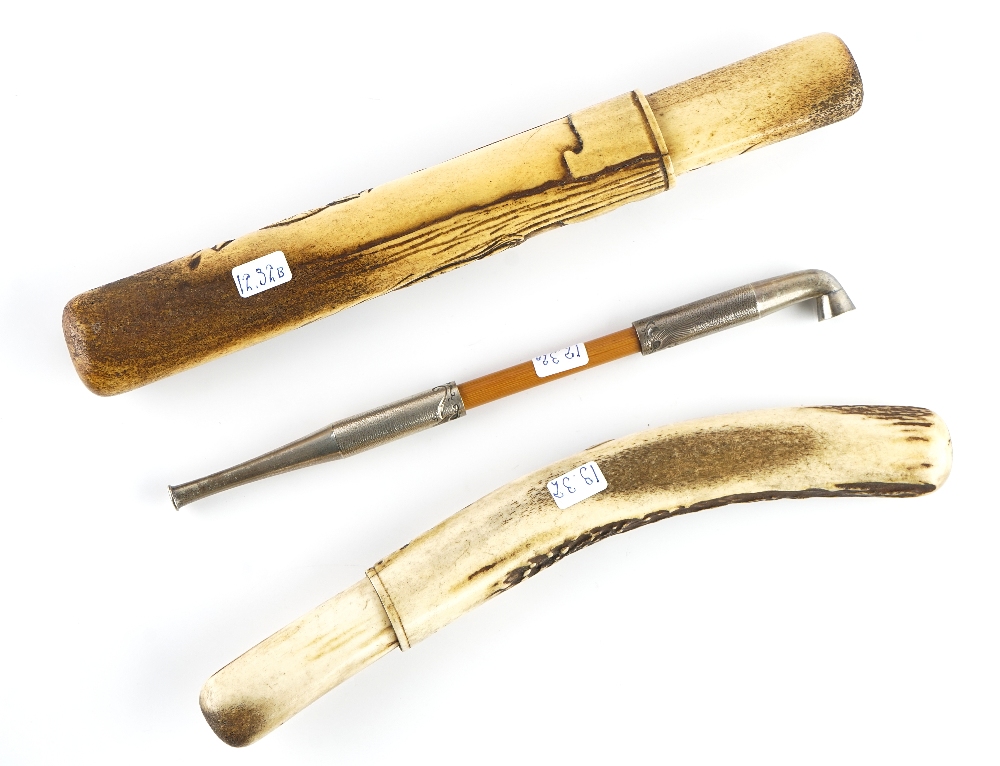 JAPANESE OPIUM PIPE IN A BONE CASE (3) - Image 3 of 4