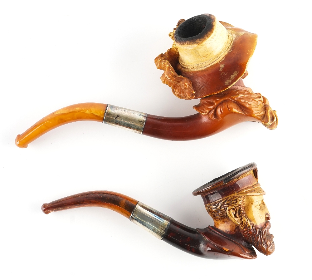 TWO FIGRUAL MEERSCHAUM PIPES (2) - Image 4 of 4