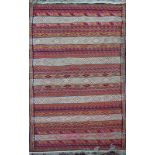 A Turkman flatweave rug