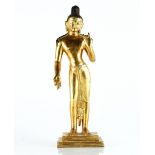 A Nepalese gilt bronze figure of Buddha