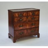 A Provincial oak and walnut chest