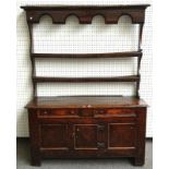 An oak Welsh dresser