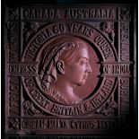 A Queen Victoria Commemorative Terracotta Wall Plaque