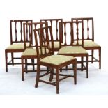 A set of six George IV mahogany dining chairs