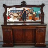 A Regency rosewood mirror backed sideboard