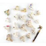 NINETEEN NOVELTY CLAY PIPE HEADS (19)