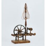 A miniature spinning wheel