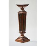 An Edwardian inlaid rosewood jardiniere stand