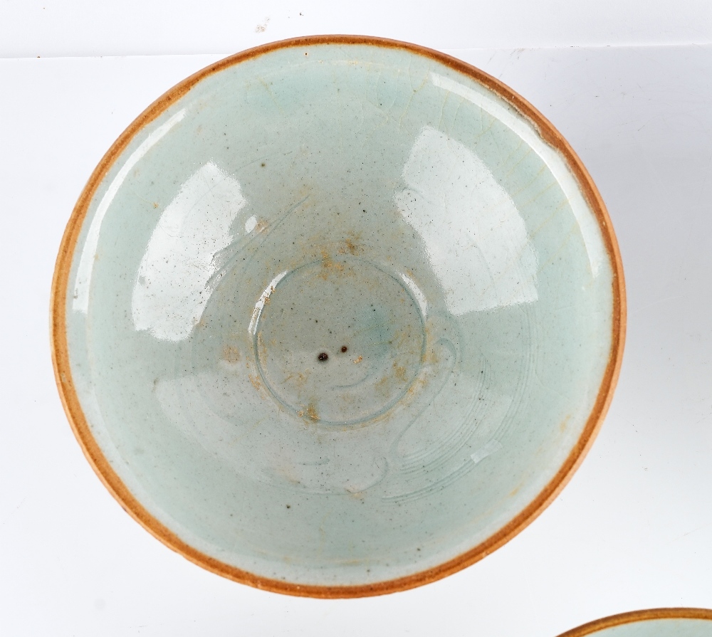 A group of three Chinese qingbai bowls - Image 4 of 6