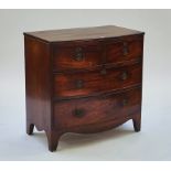 A Regency mahogany bow front chest