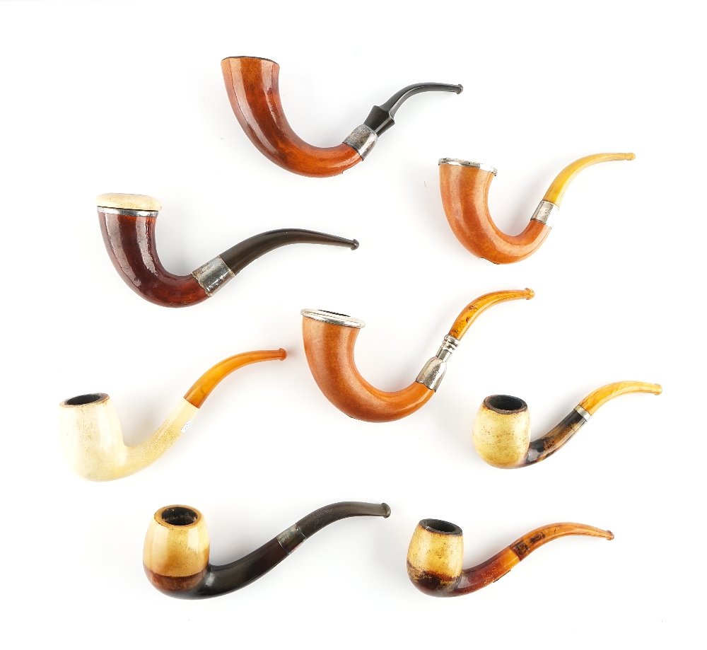 EIGHT MEERSCHAUM PIPES (8)