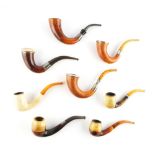 EIGHT MEERSCHAUM PIPES (8)