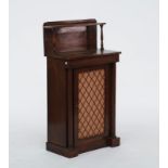 A Regency style small rosewood chiffonier