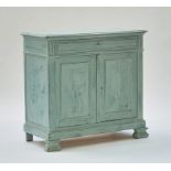 A French blue painted buffet