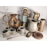 Copper and brass collectibles including