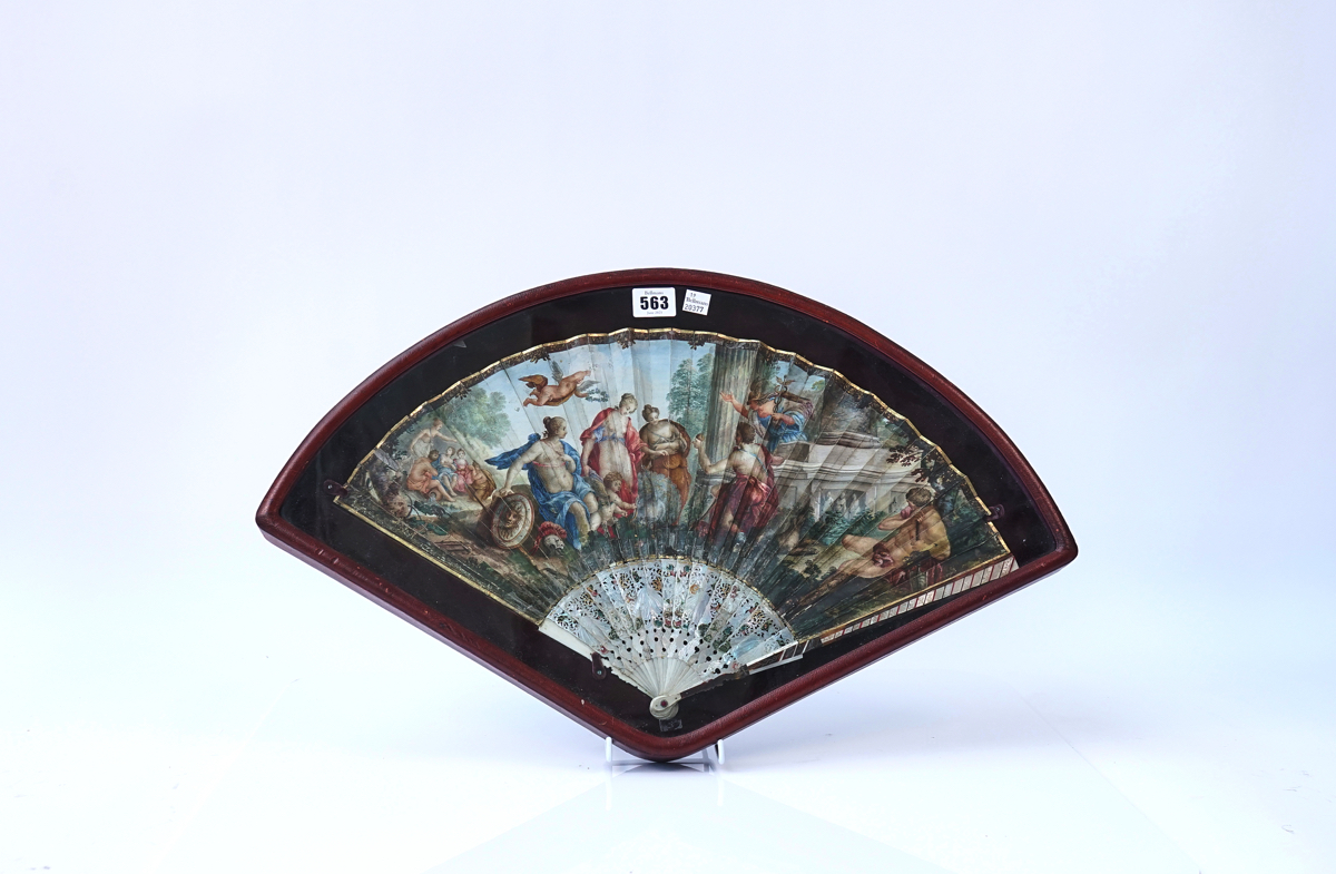 THE JUDGEMENT OF PARIS; A PAINTED FOLDING FAN - Image 2 of 9