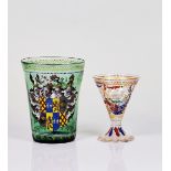A Venetian historismus enamelled glass goblet