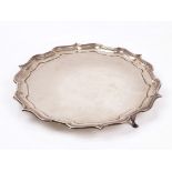 A silver salver