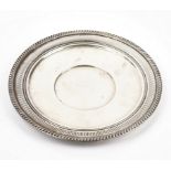 A Sterling silver circular dish