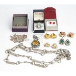 A collection of costume jewellery