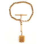 A EUROPEAN GOLD WATCH ALBERT CHAIN (2)