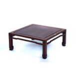 A 19TH CENTURY CHINESE SQUARE LOW TABLE