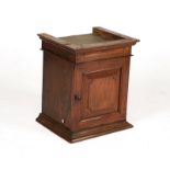 A GEORGE II SOLID WALNUT TABLE CABINET