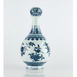 A MING STYLE BLUE AND WHITE VASE