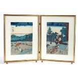 UTAGAWA KUNIYOSHI ( 1798-1861) A JAPANESE WOODBLOCK TRIPTYCH