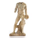 AFTER THE ANTIQUE: A RESIN MODEL OF A DISCUS THROWER