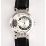 A HARRY WINSTON WHITE GOLD PREMIER EXCENTER AUTOMATIQUE WRISTWATCH