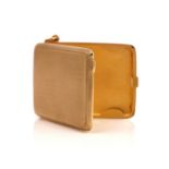 A 9CT GOLD RECTANGULAR BOOK MATCHES CASE