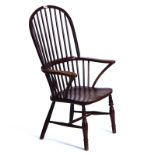 A 19TH CENTURY WEST COUNTRY STICK BACK WINDSOR CHAIR