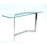 IN THE MANNER OF MERROW ASSOCIATES; A 20TH CENTURY CONSOLE TABLE