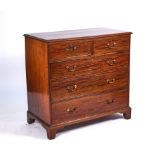 AN 18TH CENTURY MAHOGANY CHEST