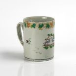 A CHINESE EXPORT `MARRIAGE' MUG