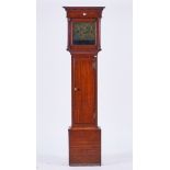 A GEORGE III OAK LONGCASE CLOCK