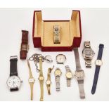 FIFTEEN MOSTLY GENTLEMEN'S AND LADIES WRISTWATCHES (16)