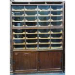 ARSH HAMILTON GLASGOW; A MID-20TH CENTURY MAHOGANY HABERDASHERY CABINET