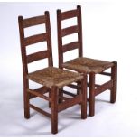 HEAL'S; A PAIR OF LECHWORTH LADDERBACK SIDECHAIRS