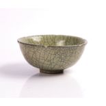 A CHINESE CRACKLE GLAZED BOWL