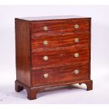 A GEORGE III MAHOGANY CHEST