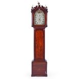 A GEORGE III OAK LONGCASE CLOCK