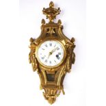 A LOUIS XVI ORMOLU STRIKING CARTEL CLOCK