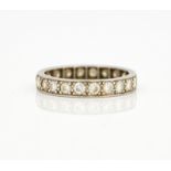 A DIAMOND SET FULL ETERNITY RING