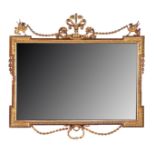 A NEO CLASSICAL REVIVAL RECTANGULAR GILT MIRROR