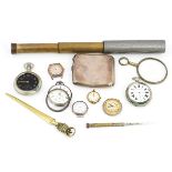 A GROUP OF WATCHES AND FIVE FURTHER ITEMS (12)