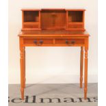 A Regency style yew wood writing desk